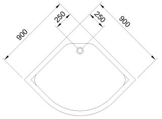 Душевой поддон Royal Bath 90x90см белый RB90HK